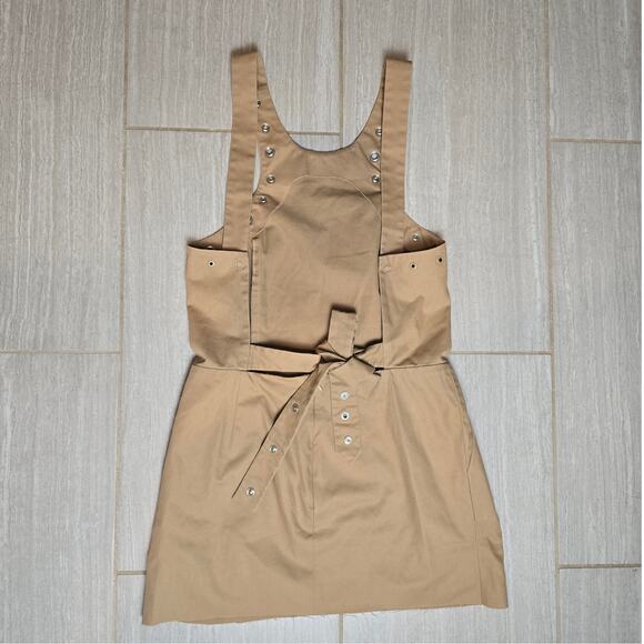 JEAN PAUL GAUTIER Femme Dress 10 Grommets Trim Beige Taupe - Picture 7 of 13